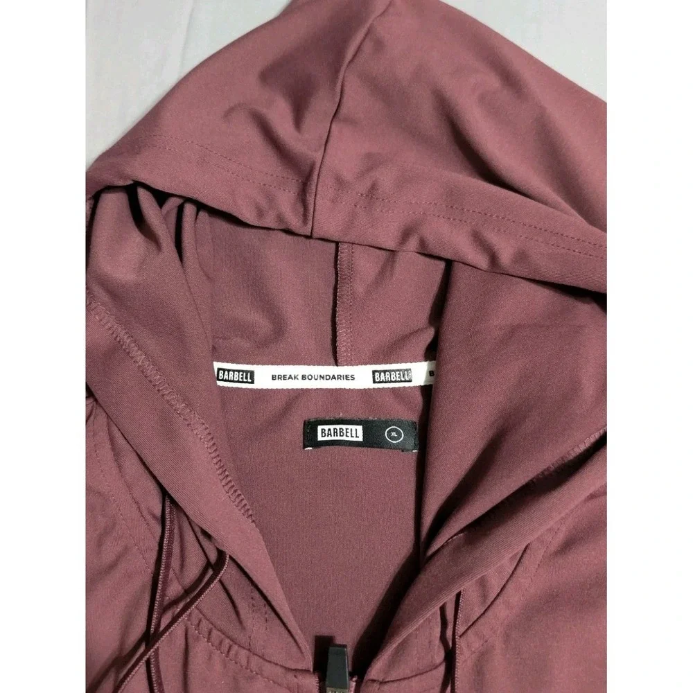 Barbell Apparel Hoodie Mens XL Zip Stretch Athletic‎ Gym Performance Sweatshirt
